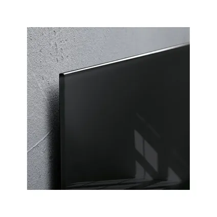 Tableau magnétique en verre Sigel Artverum 600x400x15mm noir avec 3 aimants 2
