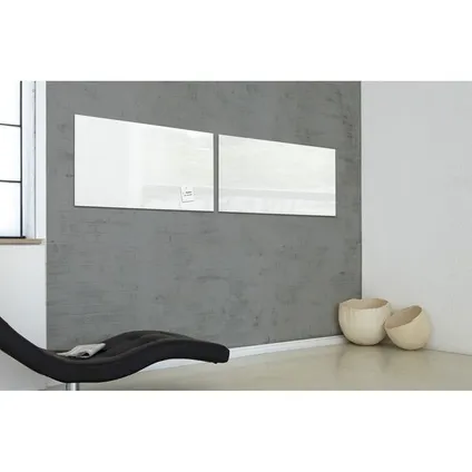 Sigel glasmagneetbord Artverum 910x460x15mm super wit met 3 magneten  6