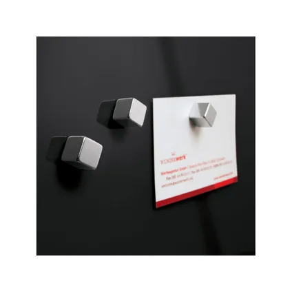 Sigel glasmagneetbord Artverum 300x300x15mm zwart met 1 magneet  5