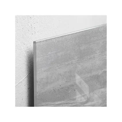 Sigel glasmagneetbord Artverum 480x480x15mm beton design met 3 magneten  2