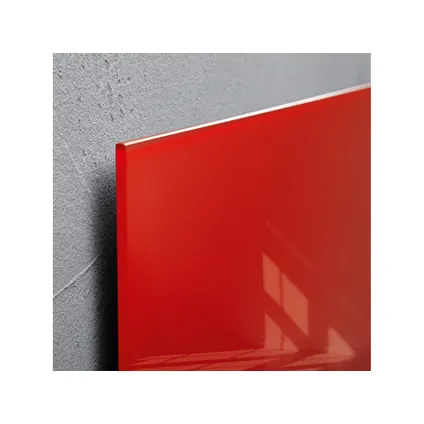 Sigel glasmagneetbord Artverum 1300x550x15mm rood met 2 magneten  6