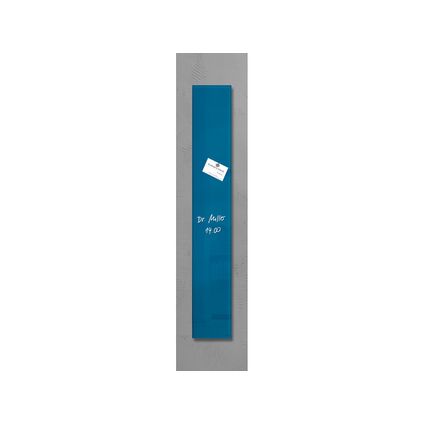 Sigel glasmagneetbord Artverum 120x780x15mm petrol blauw met 2 magneten