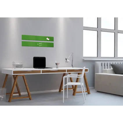 Sigel glasmagneetbord Artverum 120x780x15mm groen met 2 magneten  8