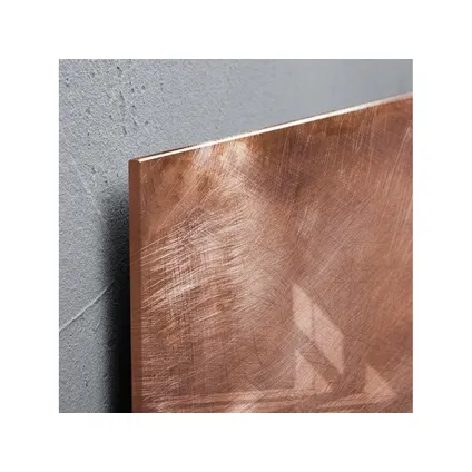 Tableau magnétique en verre Sigel Artverum 480x480x15mm design bronze avec 3 aimants 7