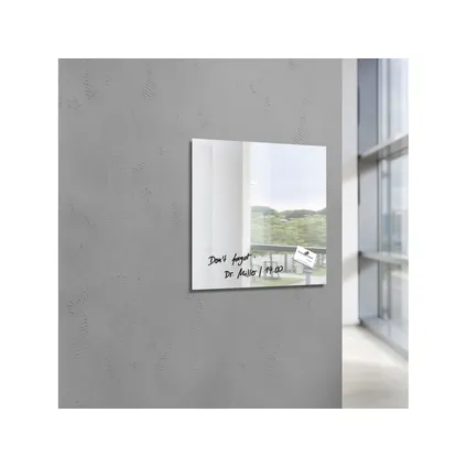 Sigel glasmagneetbord Artverum 480x480x15mm spiegel met 3 magneten  3
