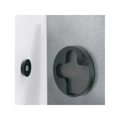 Sigel glasmagneetbord Artverum 910x460x15mm zwart marmer design met 3 magneten  10