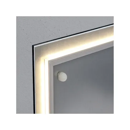Tableau magnétique en verre Sigel Artverum éclairage LED 480x480x15mm noir avec 3 aimants 8