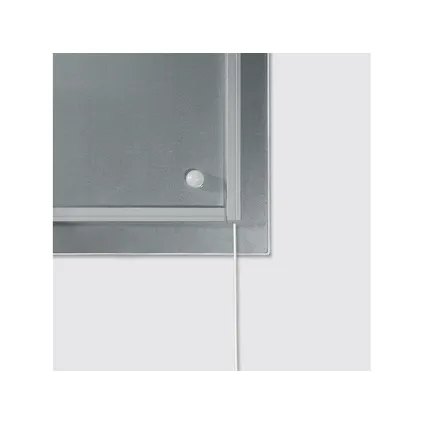 Sigel glasmagneetbord Artverum ledverlichting 480x480x15mm zwart met 3 magneten  9