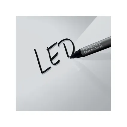 Sigel glasmagneetbord Artverum ledverlichtingverlichting 480x480x15mm super wit met 3 magneten  4
