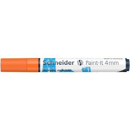 Schneider acryl marker Paint-it 320 4mm oranje