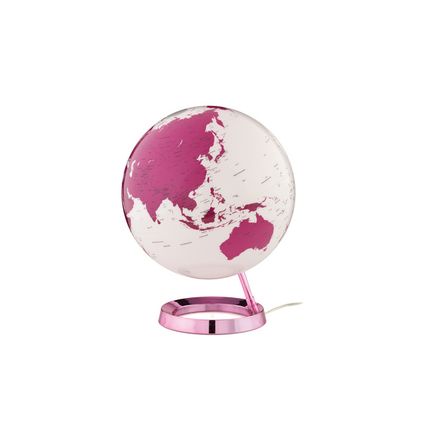 Atmosphere wereldbol Bright roze ø30cm kunststof voet verlichting