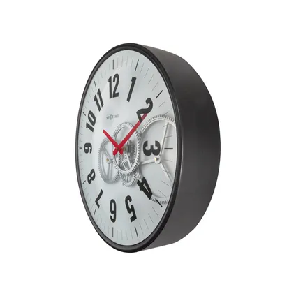 Nextime wandklok ø36cm Gear Clock wit metaal/glas 3
