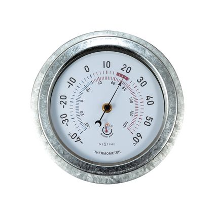 Thermomètre d'extérieur Nextime Lily ø22cm métal galvanisé