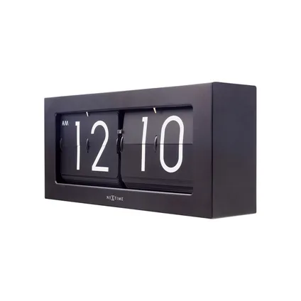Horloge de table flip Nextime Big Flip 36x16x8,5cm métal noir 3