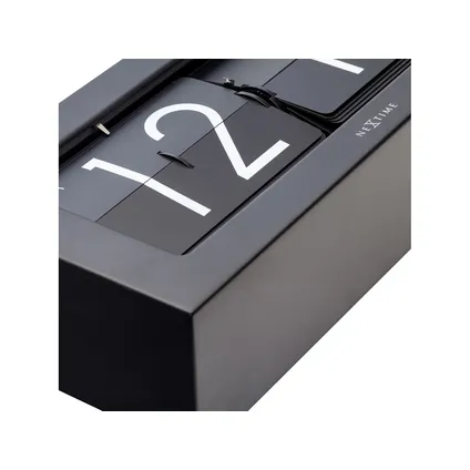 Horloge de table flip Nextime Big Flip 36x16x8,5cm métal noir 4