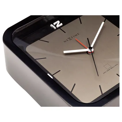 Horloge de table Nextime Square Alarm 20x20x6cm noir 4