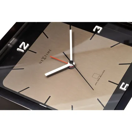 Horloge de table Nextime Square Alarm 20x20x6cm noir 5