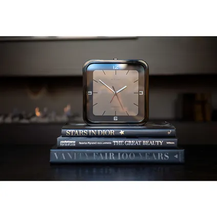Horloge de table Nextime Square Alarm 20x20x6cm noir 8