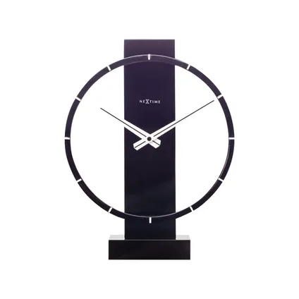 Horloge de table Nextime Table Carl 34x27cm bois noir