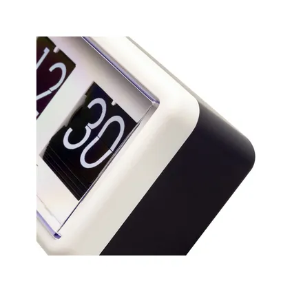Horloge de table flip Nextime 18x10x7cm blanc/noir 4