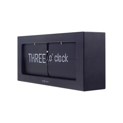 Horloge de table flip Nextime Big Flip 36x16x8,5cm noir 3