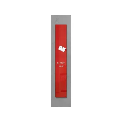 Tableau magnétique en verre Sigel Artverum 120x780x15mm rouge