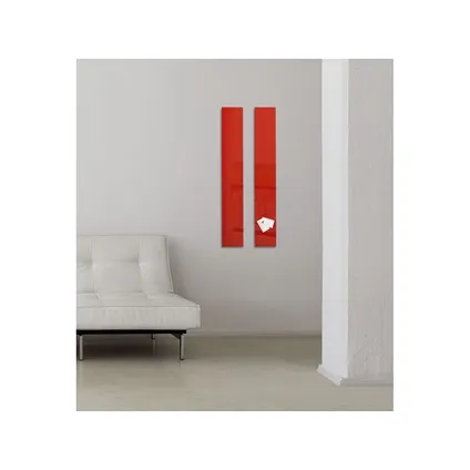 Sigel glasmagneetbord Artverum 120x780x15mm rood 7