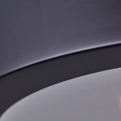 Brilliant plafondlamp Sandros zwart gerookt glas ⌀23cm E14 5