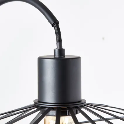 Brilliant wandlamp Leika mat zwart E27 52W 4