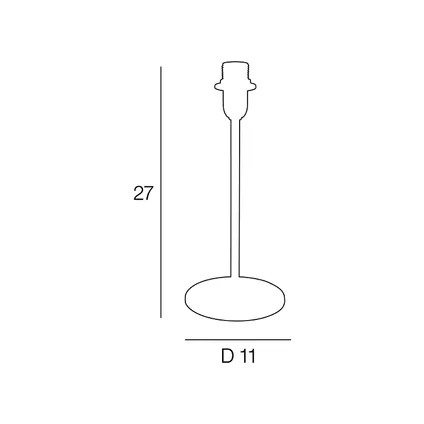 Socle de lampe Corep Basic bronze E14 2