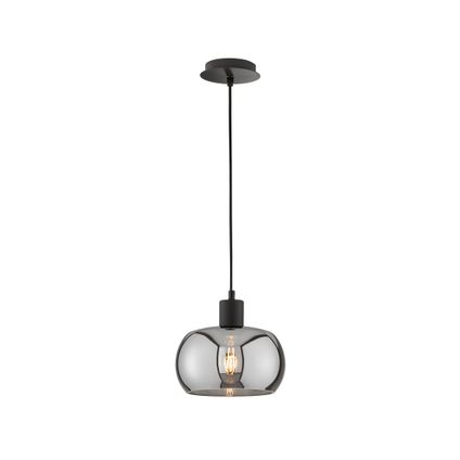 Fischer & Honsel hanglamp gerookt glas ⌀28cm E27 40W