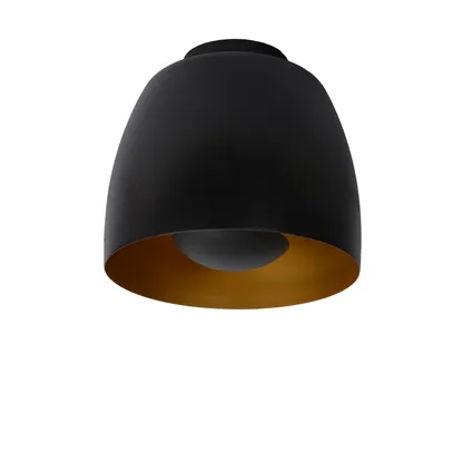Lucide plafondlamp Nolan zwart Ø24cm E27 2
