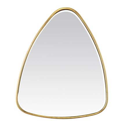 Miroir triangle doré effet organique
