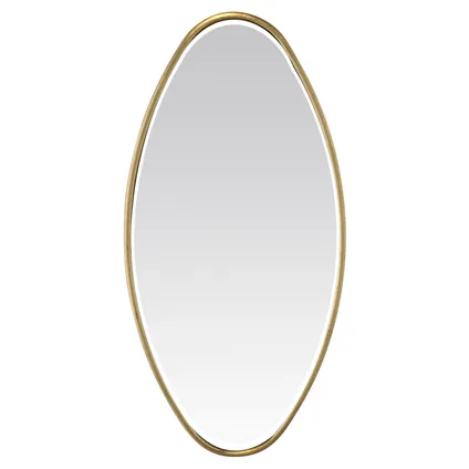 Ovale vergulde spiegel