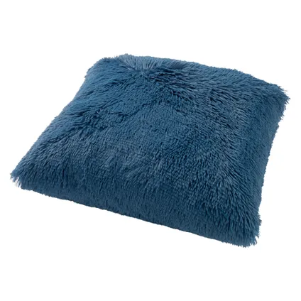 Coussin Fluffy bleu clair 45x45cm 2