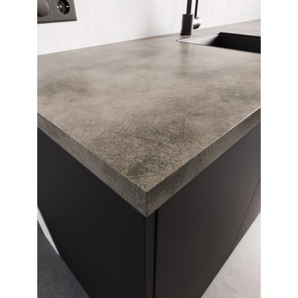 Sencys werkblad aanrechtblad mid gepolijst beton 304x64x3,8cm