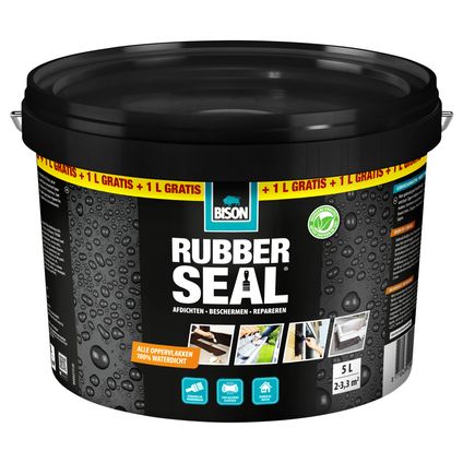 Bison coating Rubber Seal zwart 5L