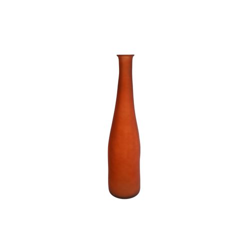 Vase verre terra mat 18x18x80cm