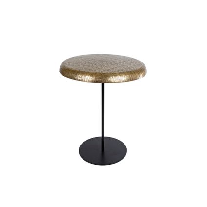 Table dorée/métal noir 40 x 40 x 49cm
