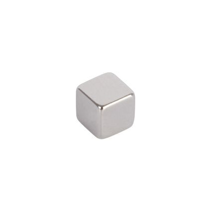 Fix-O-Moll magneet kubus Neodym zilver 5x5mm 8 stuks
