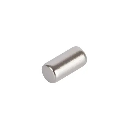 Fix-O-Moll magneet cylinder Neodym zilver 4x8mm 10 stuks