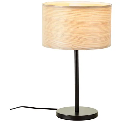 Brilliant tafellamp Romm zwart naturel ⌀25cm E27 52W 6