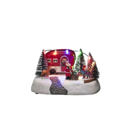 Kersttafereel caravan LED - Konstsmide