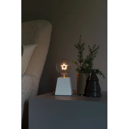 Lampe de table Konstsmide étoile LED blanc chaud 1,5V 2