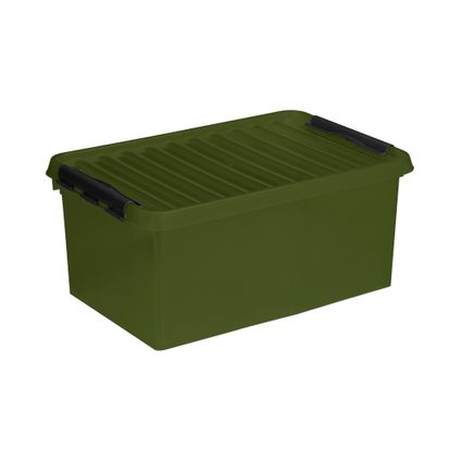 Boîte de rangement Sunware Q-line 72L vert recyclé 60x40x42cm