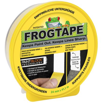 Adhésif multi-surfaces FrogTape supports fragile jaune 24mmx41,1m