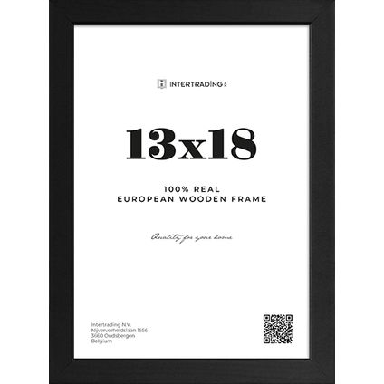 Fotolijst Riga zwart 13x18cm