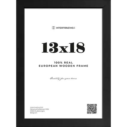 Fotolijst Riga zwart 13x18cm