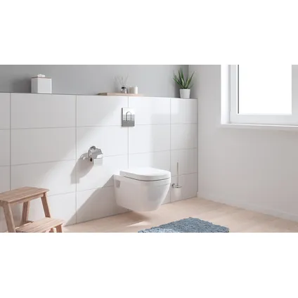 Grohe inbouwreservoir set Euro wit| Quick release & Soft-close toiletzitting | Randloos toiletpot 4