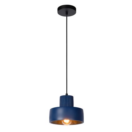 Lucide hanglamp Ophelia blauw Ø20cm E27